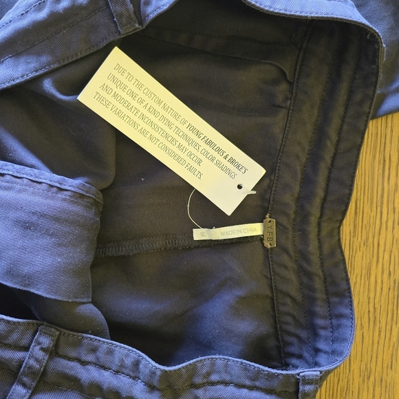 Young Fabulous & Broke (YFB)Women's Size M Blue CargoParachute Pants NEW - Picture 8 of 11